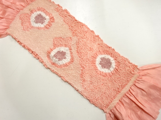 正絹　絞り　帯揚げ